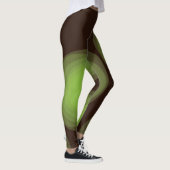 Leggings Vert, cool, unique, tendance, fleur urbaine abstra (Droite)