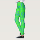 Leggings vert de sirènes à vagues (Gauche)