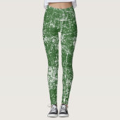 Leggings Vert déprimé (Devant)