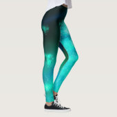 Leggings vert émeraude du ciel nocturne (Droite)