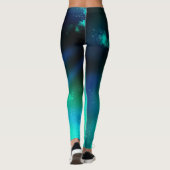 Leggings vert émeraude du ciel nocturne (Dos)
