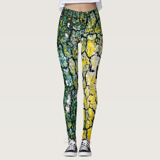 Leggings Vert et jaune (Devant)