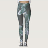 Leggings Vert Feuille Plante Grass Frost Frost (Devant)