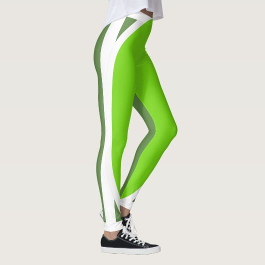 Leggings Vert Flourescent sur vert (Droite)