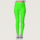 Leggings Vert fluorescent moderne simple (Devant)