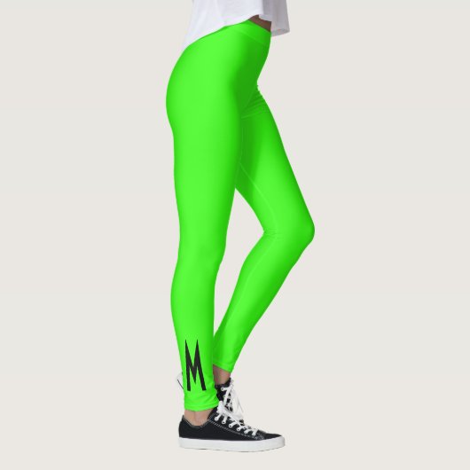 Leggings Vert fluorescent moderne simple (Droite)