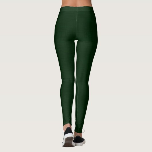 Leggings Vert foncé texturé (Dos)