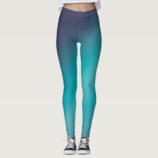 Leggings Vert gris clair de lune ombre (Devant)
