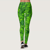 Leggings Vert irlandais de trèfles de shamrock de jour de (Dos)