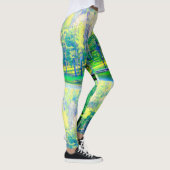 Leggings vert jaune de la forêt printanière (Droite)