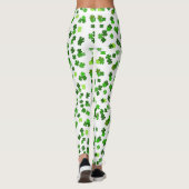 Leggings Vert Kelly «Shamrocks Falling» (Dos)