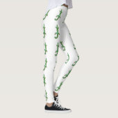 Leggings vert lézard blanc (Droite)