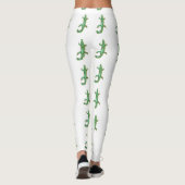 Leggings vert lézard blanc (Dos)