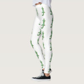 Leggings vert lézard blanc (Gauche)