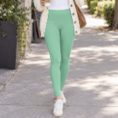 Leggings Vert Menthe Pastel Uni