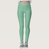 Leggings Vert Menthe Pastel Uni (Devant)