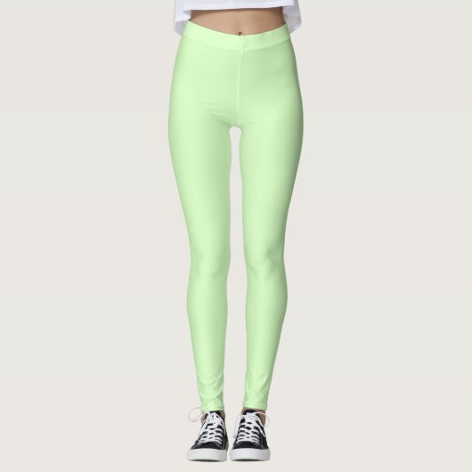 Leggings Vert menthe uni (Devant)