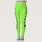 Leggings Vert néon Sport Actif (Devant)