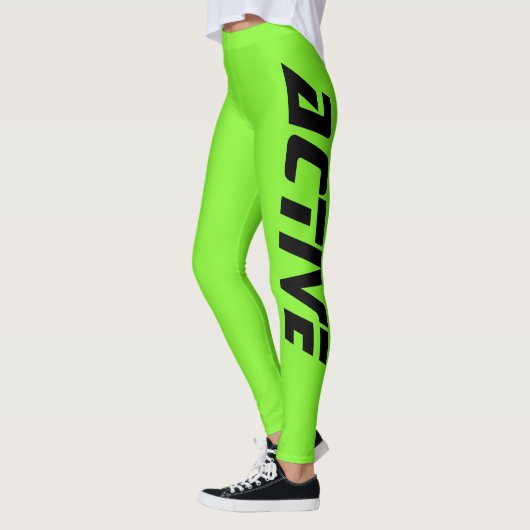Leggings Vert néon Sport Actif (Gauche)