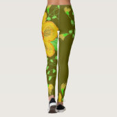 Leggings vert olive (Dos)