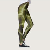 Leggings Vert olive poster de animal (Droite)