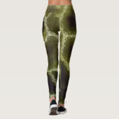 Leggings Vert olive poster de animal (Dos)