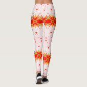 Leggings Vert orange vif et rose (Dos)