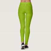 Leggings Vert pomme (couleur solide) (Dos)