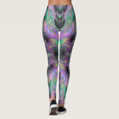 Leggings ~ vert pourpre ~ Original (Dos)