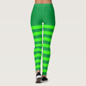 Leggings Vert rayé (Dos)