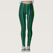 Leggings Vert rayé (Devant)