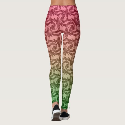Leggings Vert rose gradient (Dos)