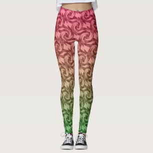 Leggings Vert rose gradient