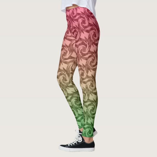 Leggings Vert rose gradient (Gauche)