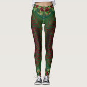Leggings ~vert rouge Noël (Devant)