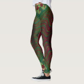 Leggings ~vert rouge Noël (Gauche)