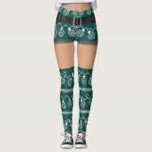 Leggings Vert RPG | Retro Doux moche Moyenne peau (Devant)