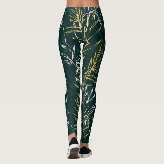 Leggings vert sauvage (Dos)