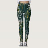 Leggings vert sauvage (Devant)