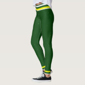 Leggings Vert sportif Jaune & Blanc (Gauche)