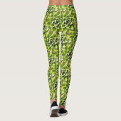 Leggings Vert Succulent Gros Plan Cactus (Dos)