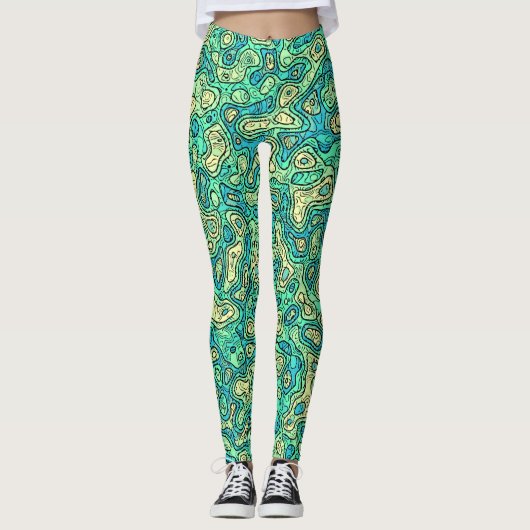 Leggings Vert super (Devant)