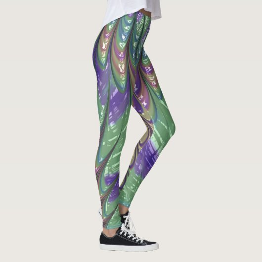 Leggings ~ vert violet ~ Original (Droite)