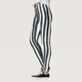 Leggings verticaux noirs et blancs (Gauche)