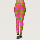 Leggings verticule blonde mermaids rose (Dos)