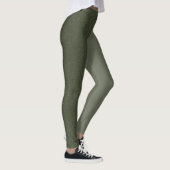 Leggings verts à deux tons de mousse (matte + text (Droite)