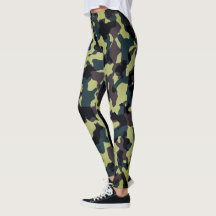 Leggings verts Camo - Pantalon de yoga tactique po