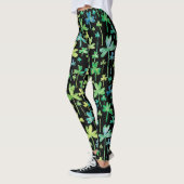 Leggings verts de la Saint-Patrick Shamrocks (Gauche)