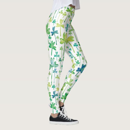 Leggings verts et blancs de la Saint-Patrick avec (Droite)