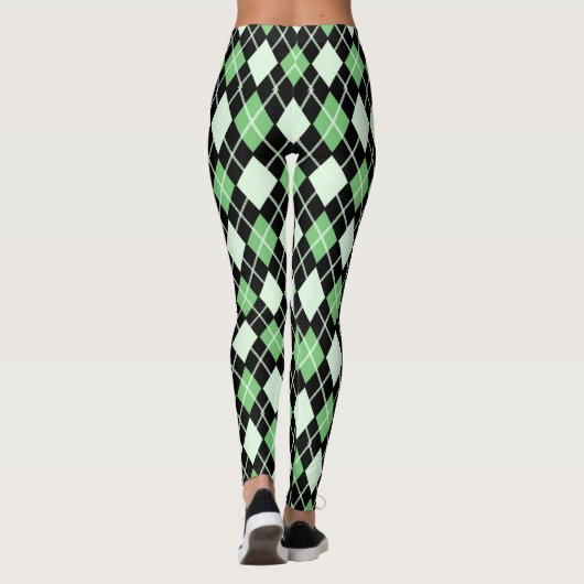 Leggings verts et noirs (Dos)